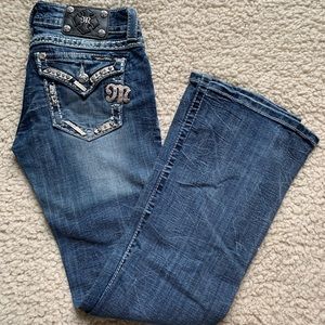 vintage style miss me jeans